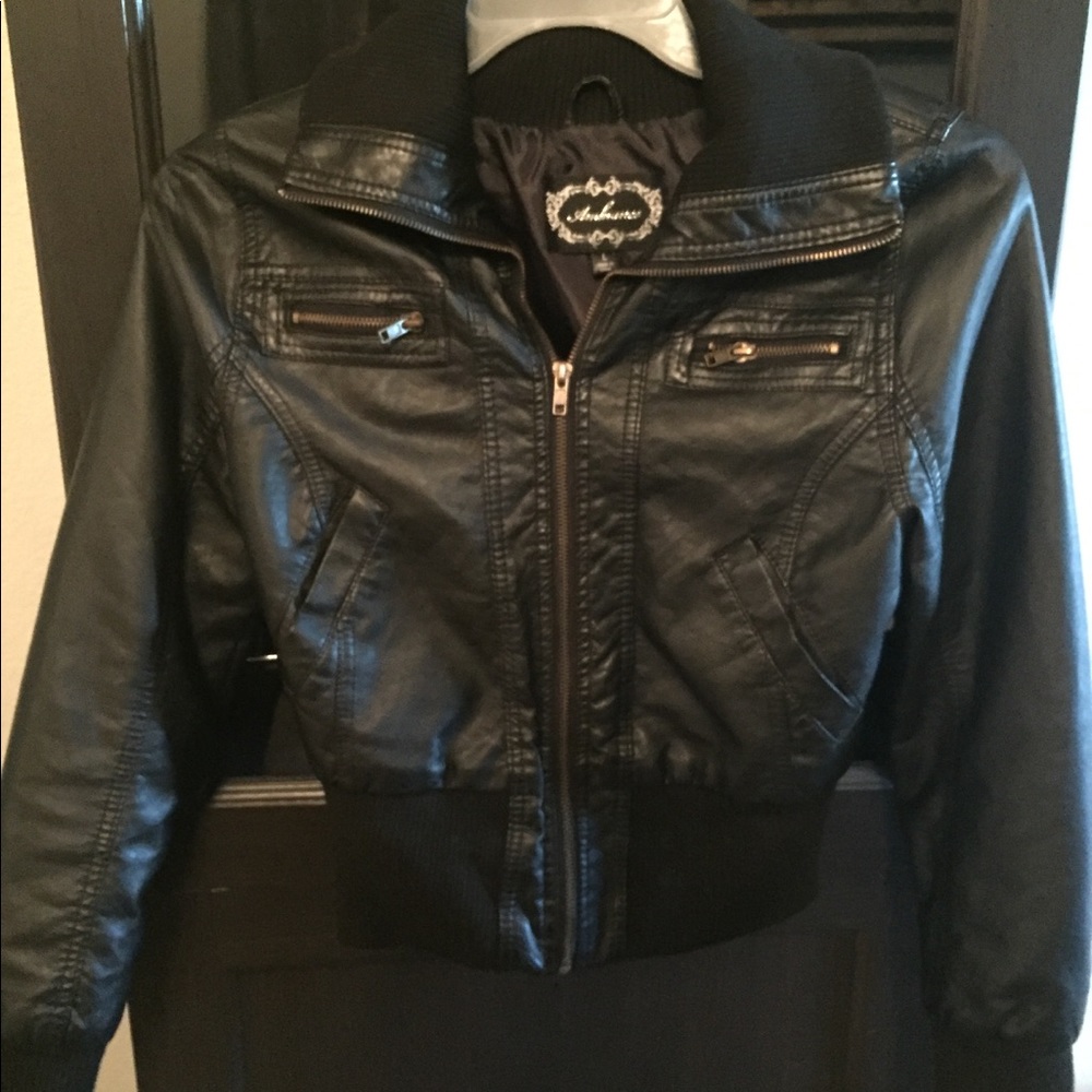 Leather Bomber Jacket